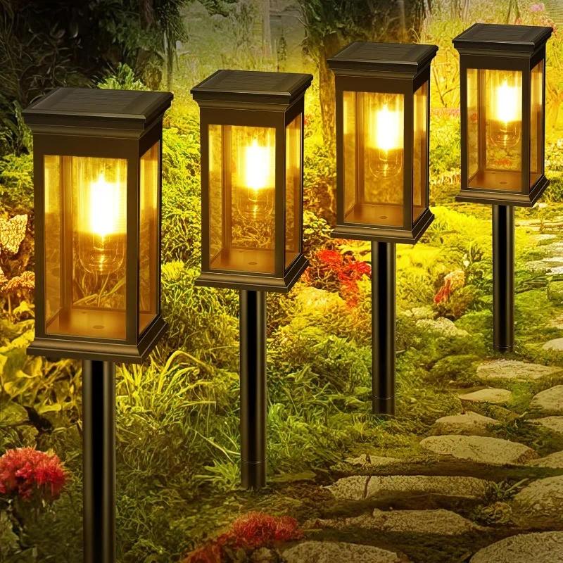 Outdoor Lighting Wedding Decor - 4 قطع من أضواء الممرات الشمسية،