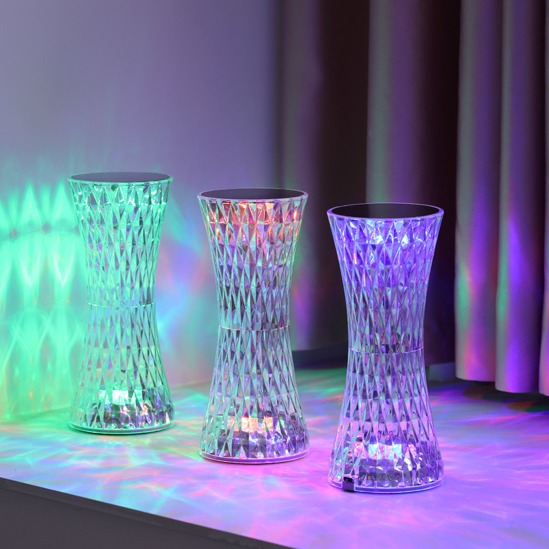 Lighting Decoration In Bedroom - مصابيح طاولة جانبية كريستالية، إضاءة ليلية