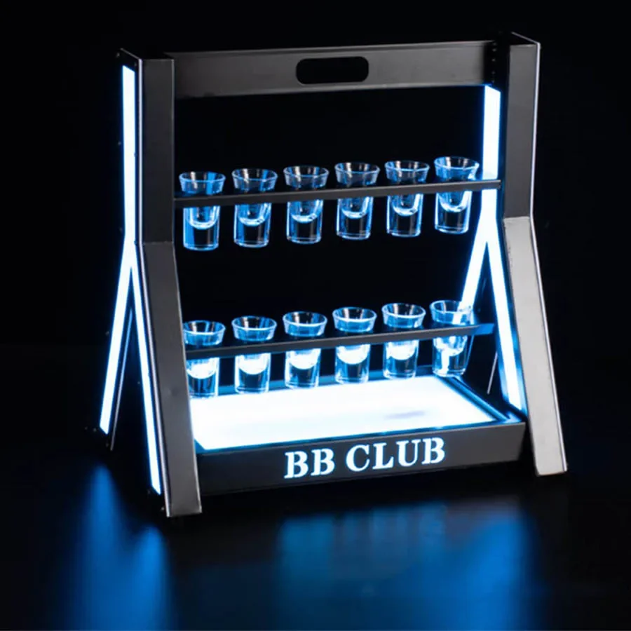 Lighting Decoration Stand - حامل عرض زجاجي ليد قابل لإعادة