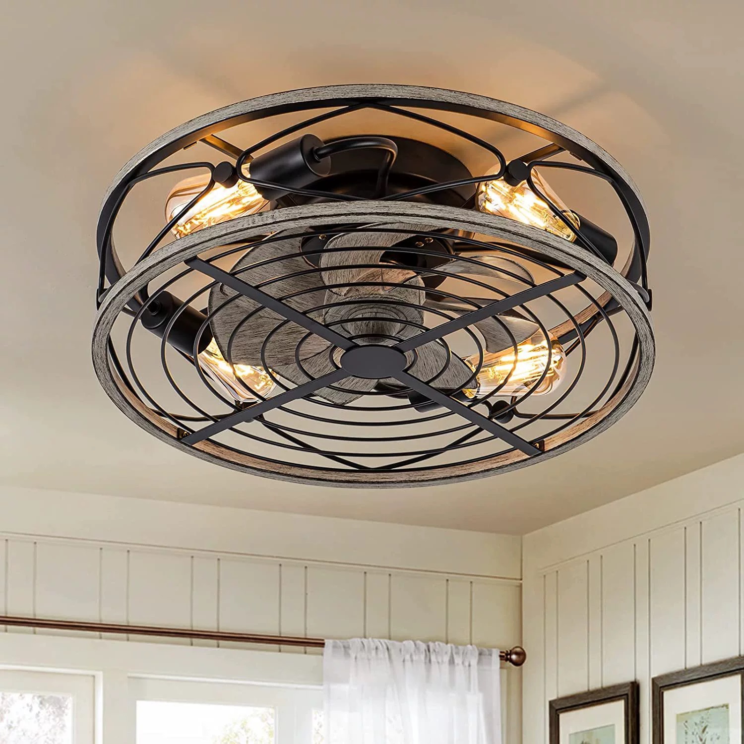 Decor Lighting Ceiling Fans - مروحة سقف ذكية مع أضواء التحكم