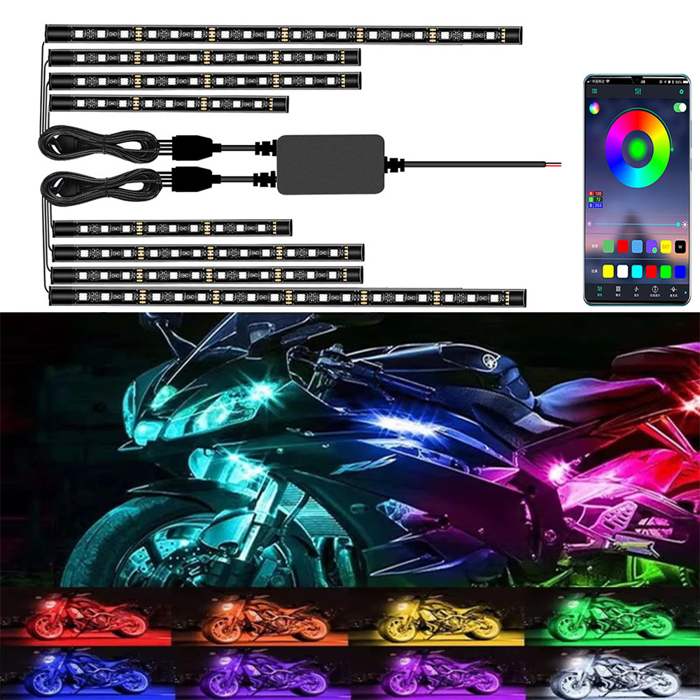 Lighting Bolt Decor - دراجة نارية LED ضوء الزخرفية rgb