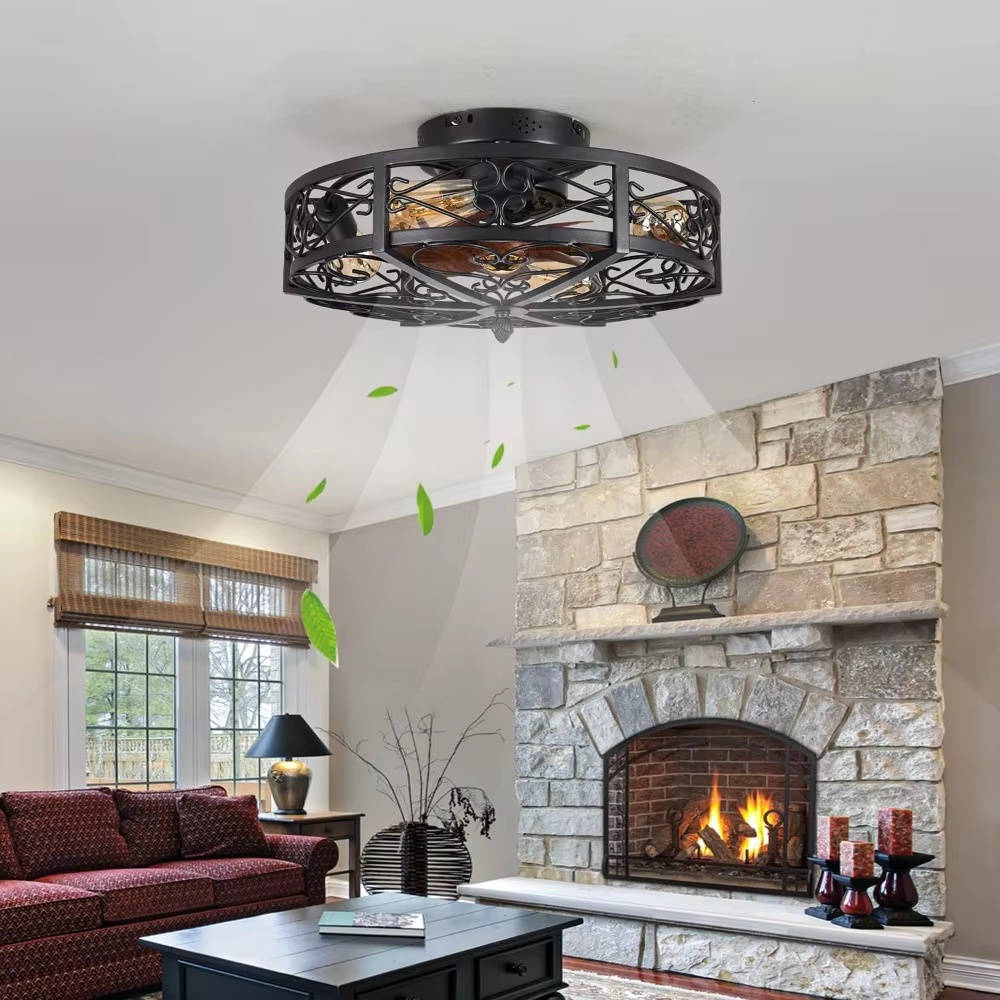Decor Lighting Ceiling Fans - مروحة سقف مغطاة بقطر 20 بوصة