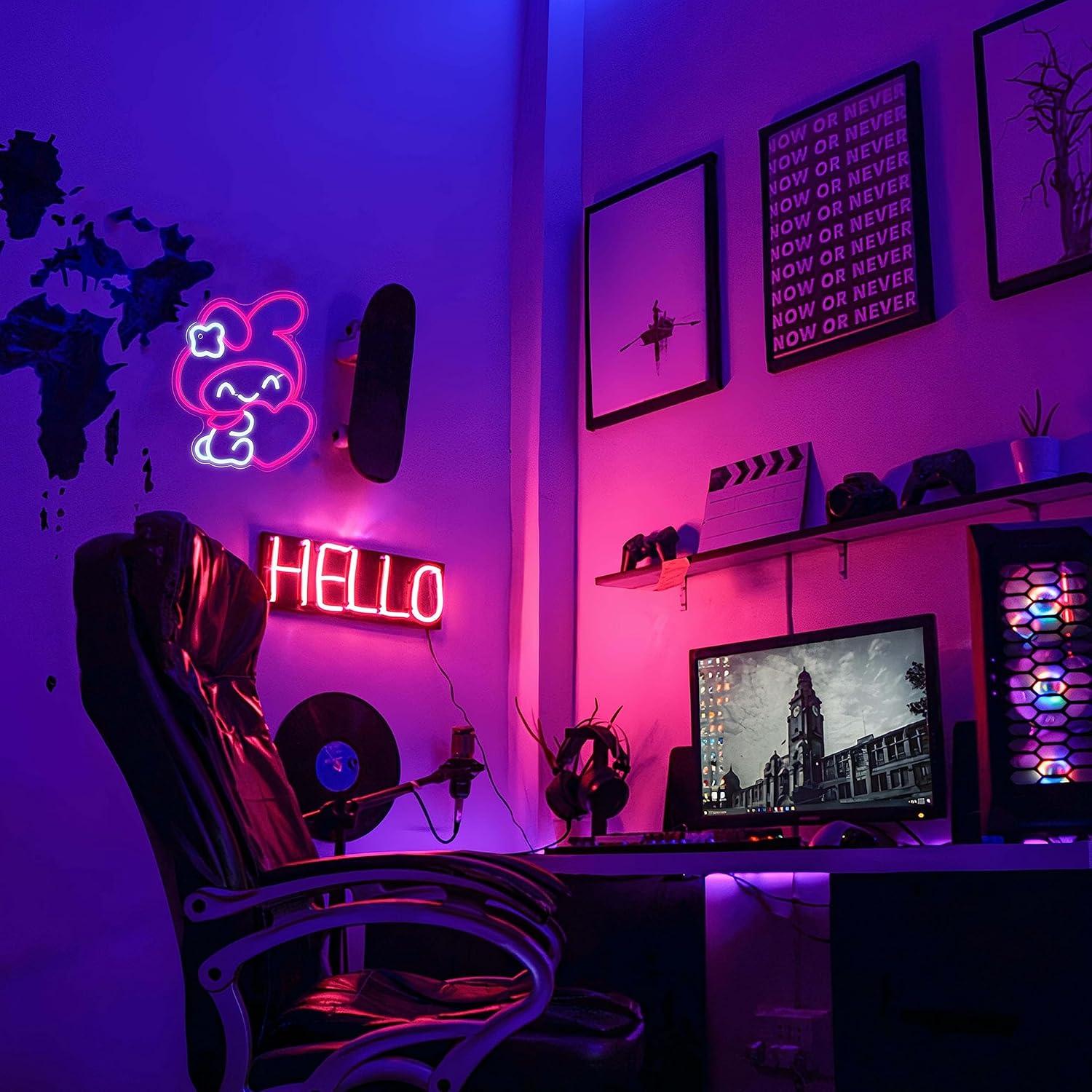 لافتة نيون أنمي يابانية، أضواء - مراجعة Led Lighting Wall Decor وسعره