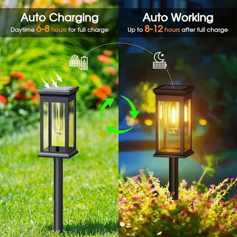 4 قطع من أضواء الممرات الشمسية - مراجعة Outdoor Lighting Wedding Decor وسعره
