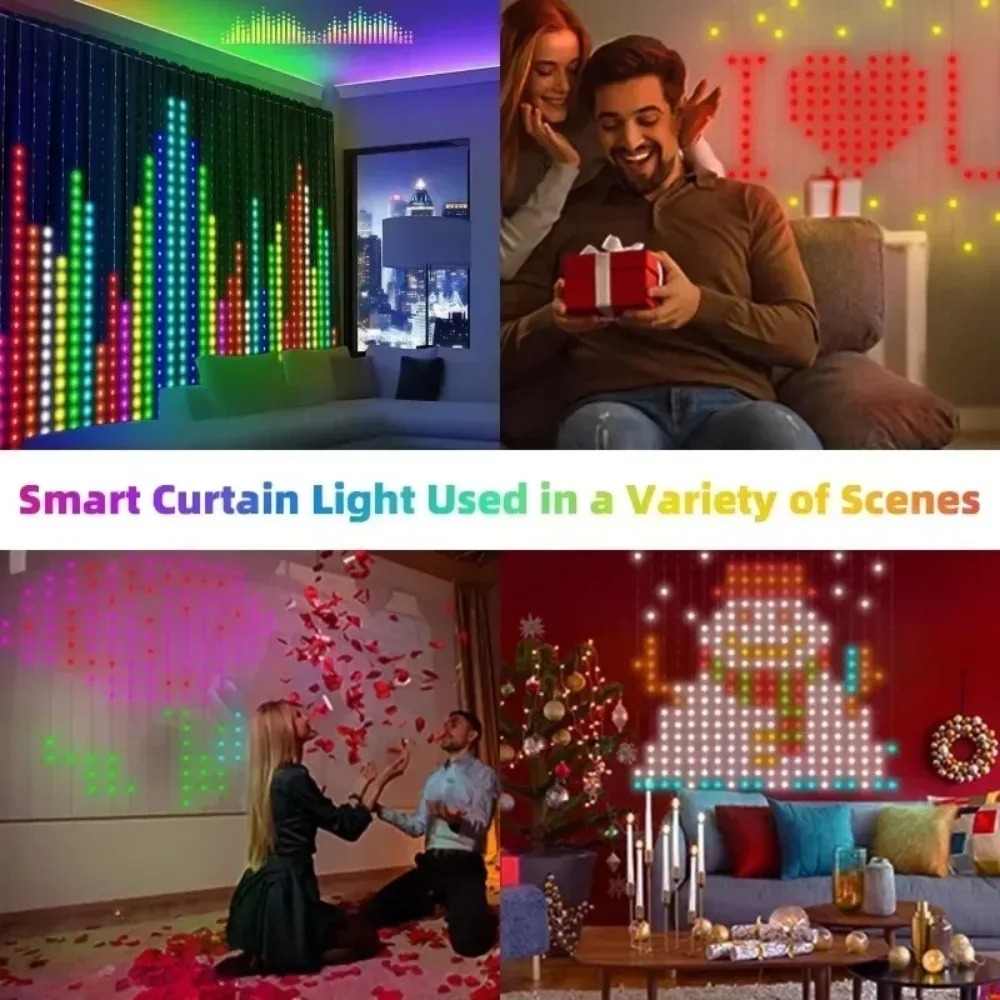 أضواء ستارة LED خارجية بتقنية  - مراجعة Led Lighting Wall Decor وسعره