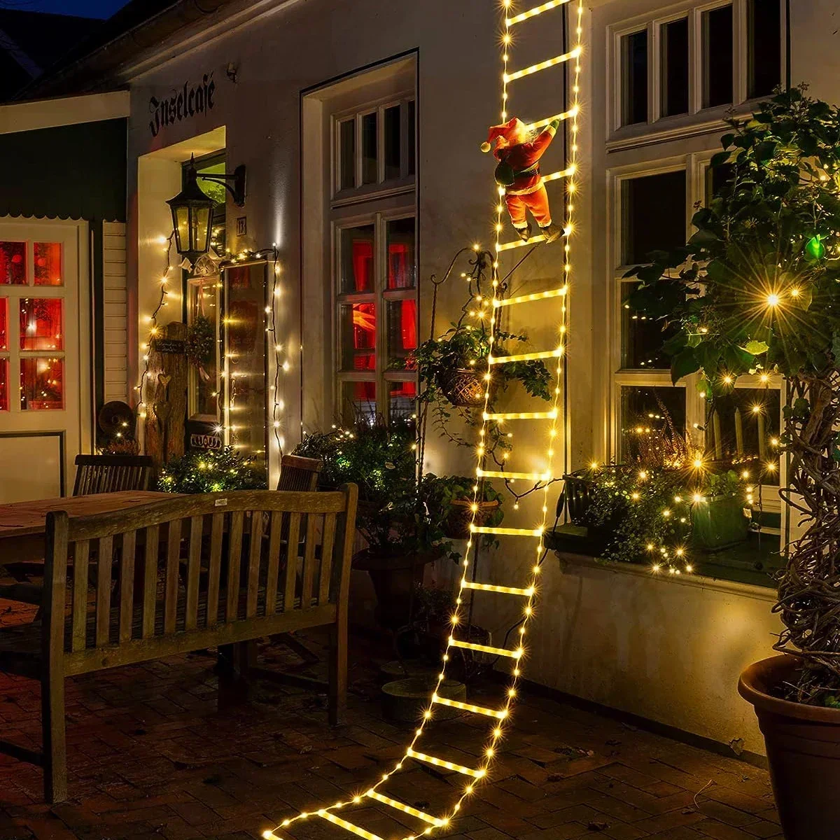 مصباح سلم LED لديكور عيد الميل - مراجعة Lighting Tree Decor وسعره