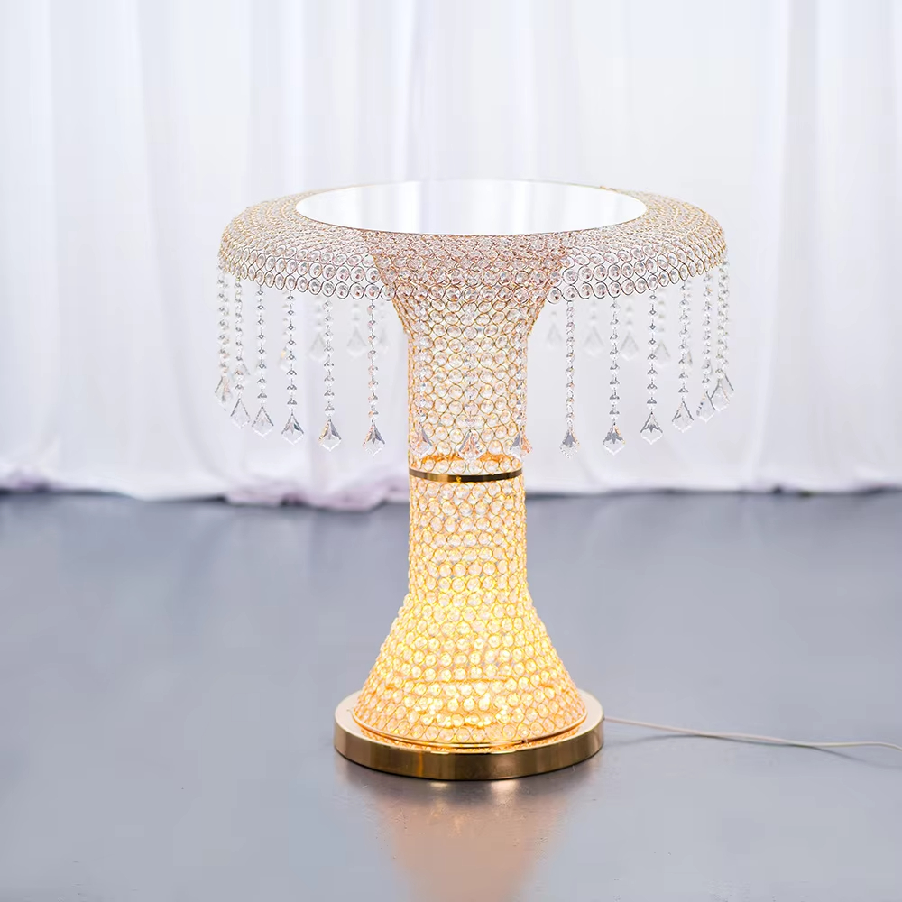 حامل كيك زفاف فاخر من الكريستا - مراجعة Lighting Decoration Stand وسعره