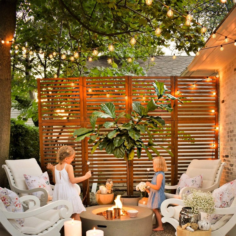 سلسلة أضواء كروية LED - سلسلة  - مراجعة Outdoor Lighting Wedding Decor وسعره