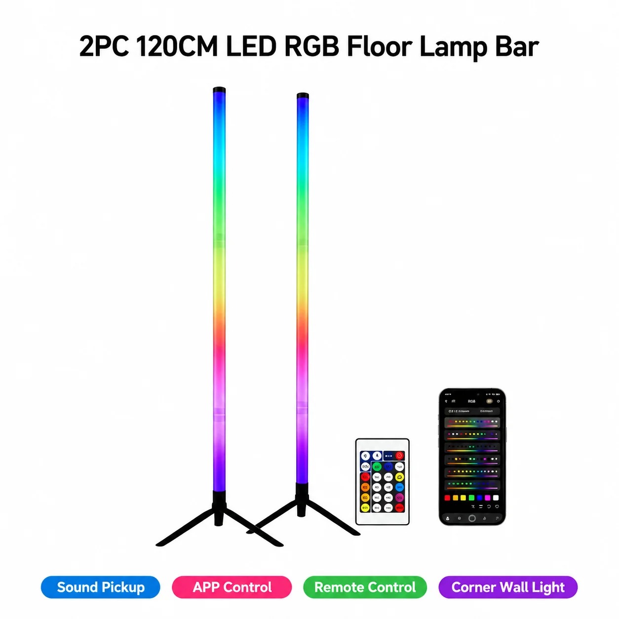 مصباح أرضي LED RGB للزوايا (قط - مراجعة Decor Lighting Pack وسعره