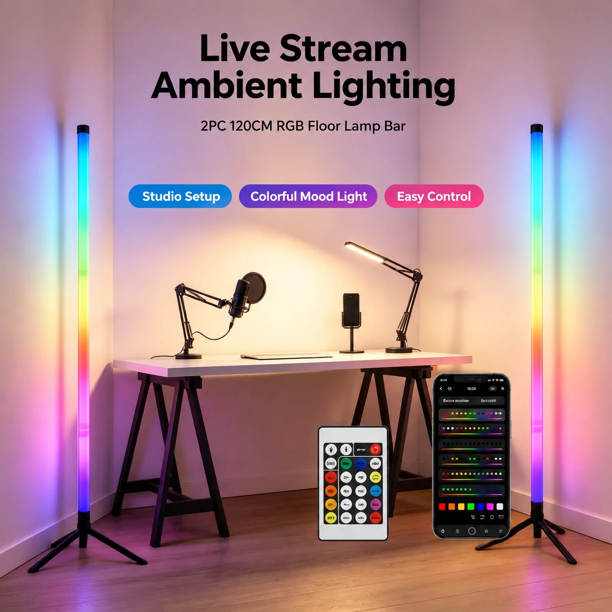 مصباح أرضي LED RGB للزوايا (قط - مراجعة Decor Lighting Pack وسعره