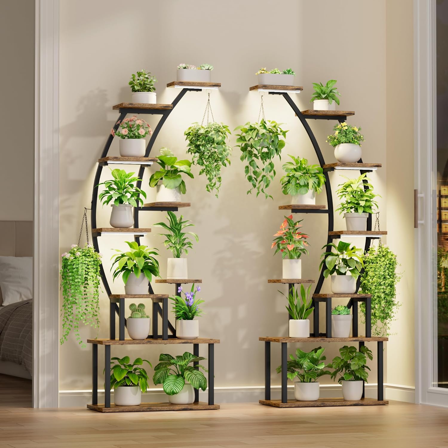 حامل نباتات داخلي مع أضواء نمو - مراجعة Lighting Decoration Stand وسعره