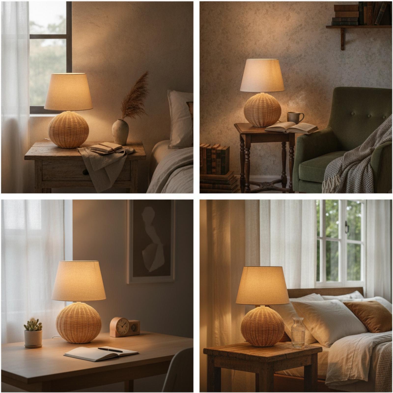مصباح طاولة جانبي بقاعدة من ال - مراجعة Lighting Decoration In Bedroom وسعره