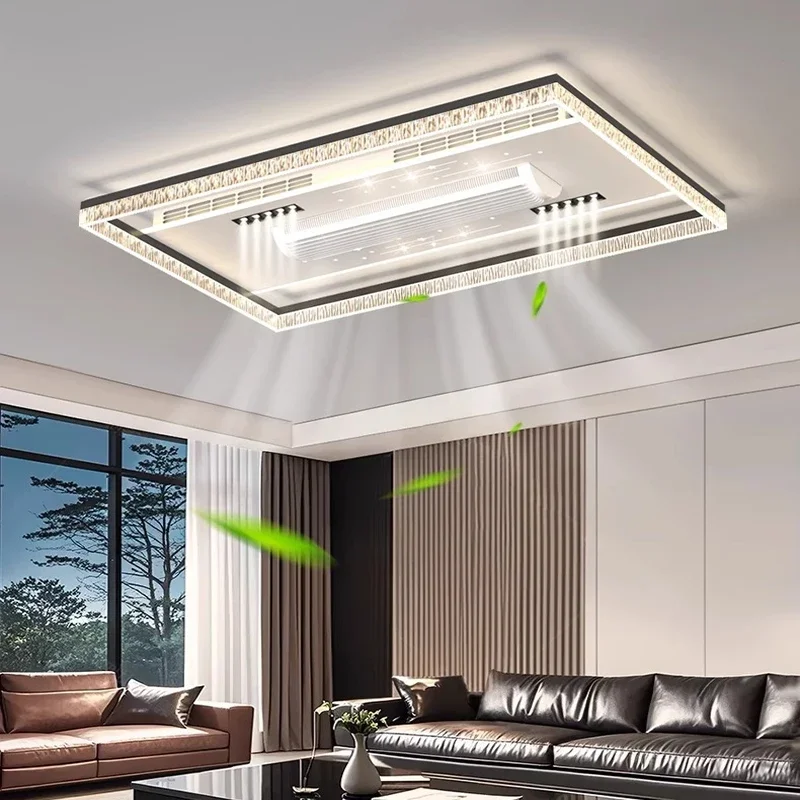 جديد غير مرئية الخالية من الشف - مراجعة Decor Lighting Ceiling Fans وسعره