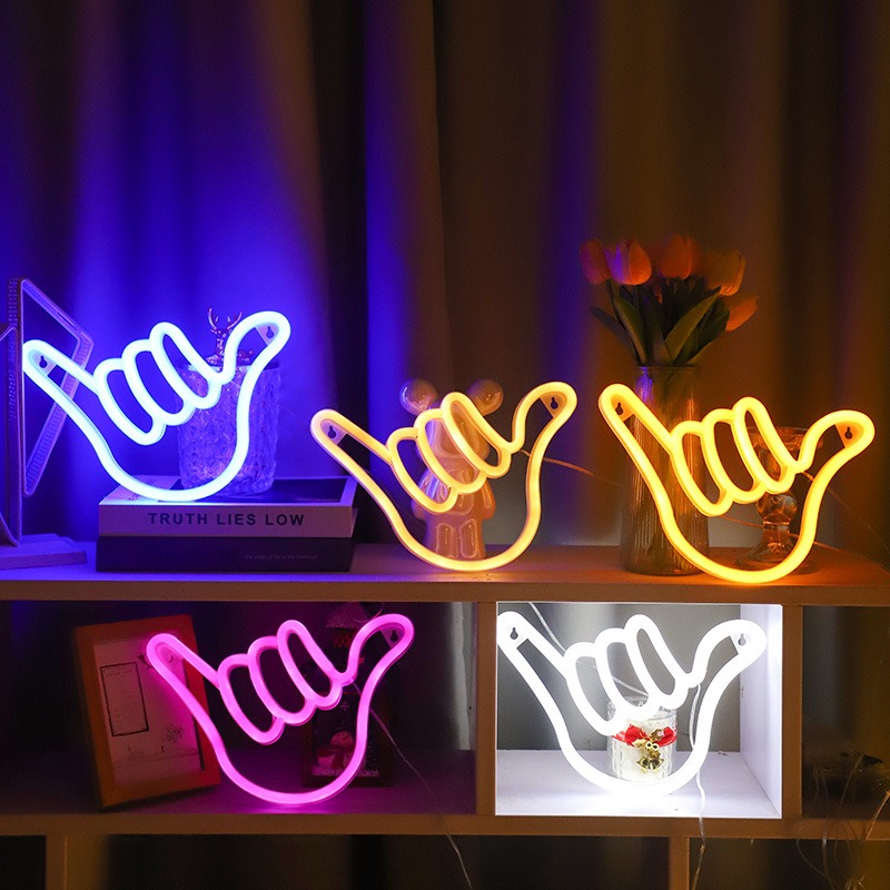 LED النيون السلام اليد فوز الن - مراجعة Ok Lighting Decor وسعره