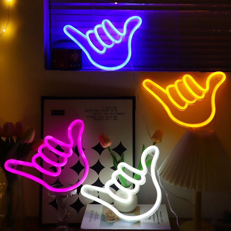 LED النيون السلام اليد فوز الن - مراجعة Ok Lighting Decor وسعره
