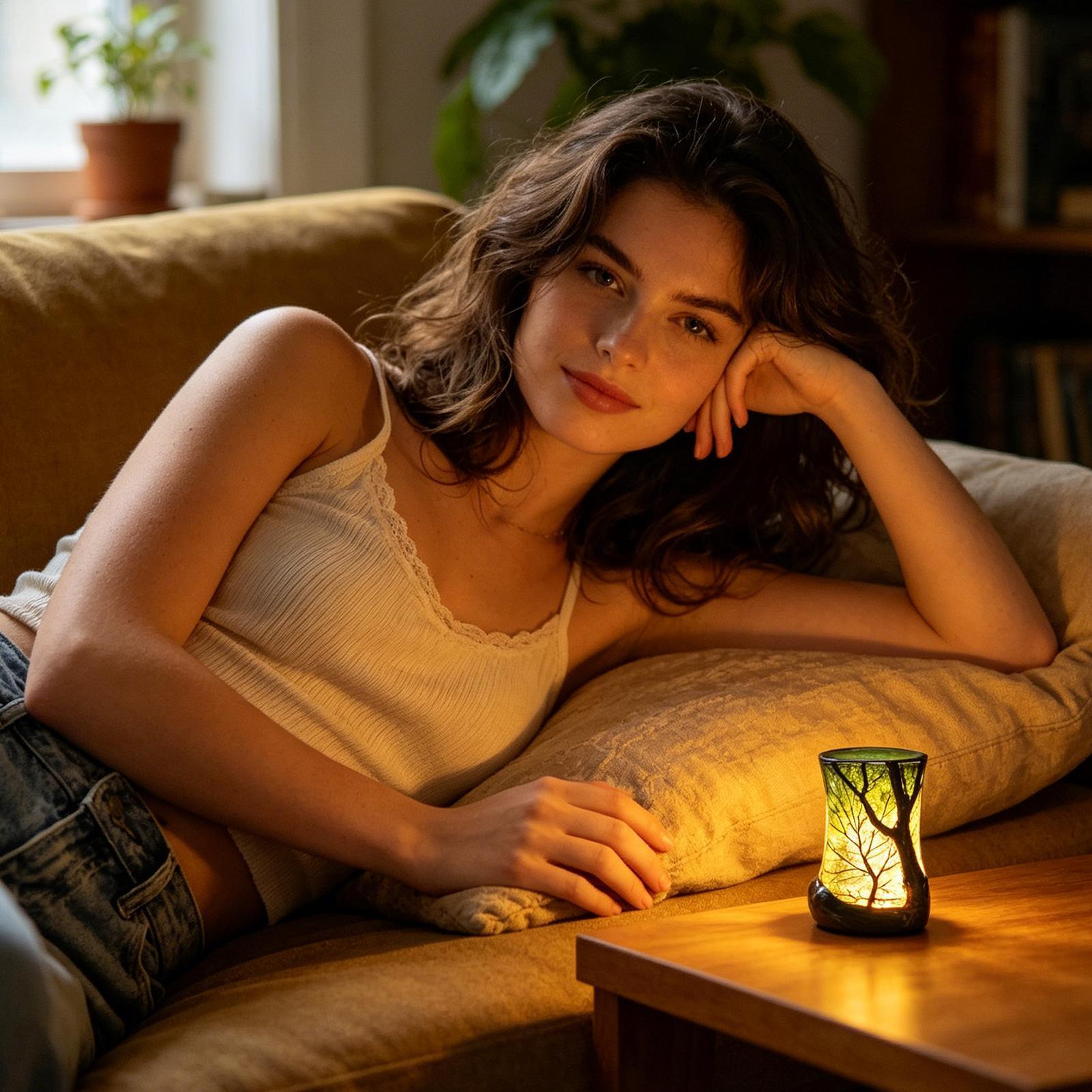 مصباح طاولة جانبي على شكل غابة - مراجعة Lighting Decoration In Bedroom وسعره