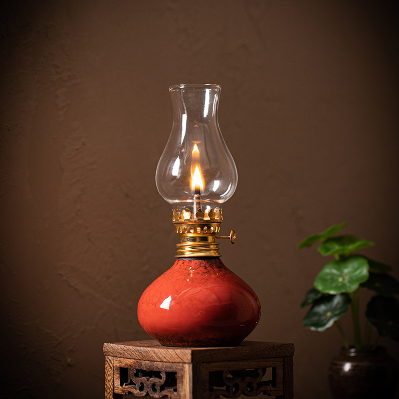 مصباح زيت سيراميك عتيق بتصميم  - مراجعة Vintage Lighting Decor وسعره