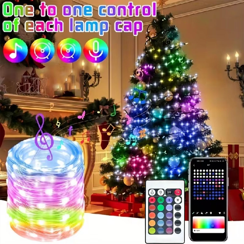 WS2812 LED سلسلة ضوء USB 5 فول - مراجعة Decor Lighting Address وسعره