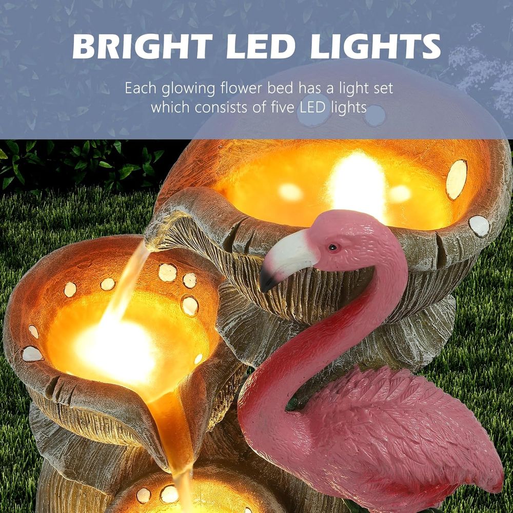 شلالات حديقة بـ 5 مستويات مع 5 - مراجعة Lighting Decoration Stand وسعره