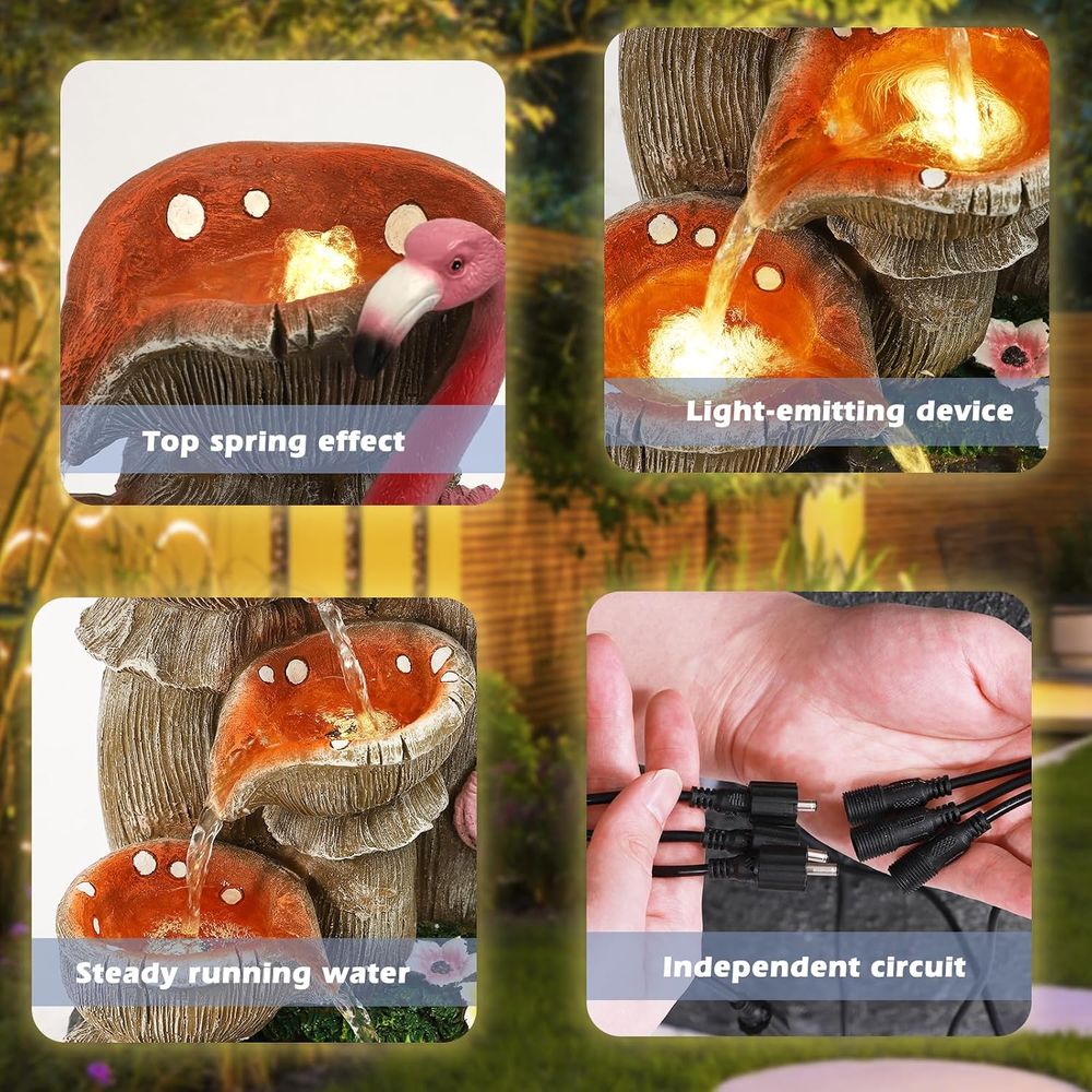 شلالات حديقة بـ 5 مستويات مع 5 - مراجعة Lighting Decoration Stand وسعره