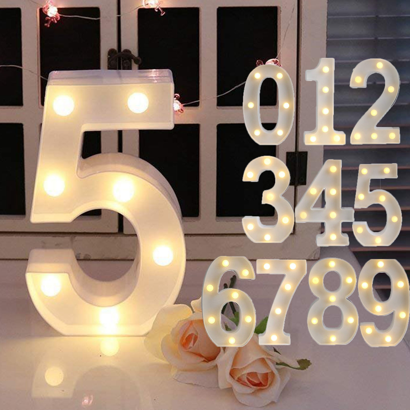 لافتة حروف LED رقم الأبجدية ال - مراجعة Lighting Decoration Stand وسعره