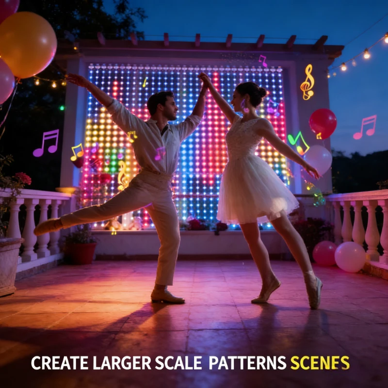 ستائر إضاءة ذكية بـ 400 مصباح  - مراجعة Lighting Decoration Wedding وسعره