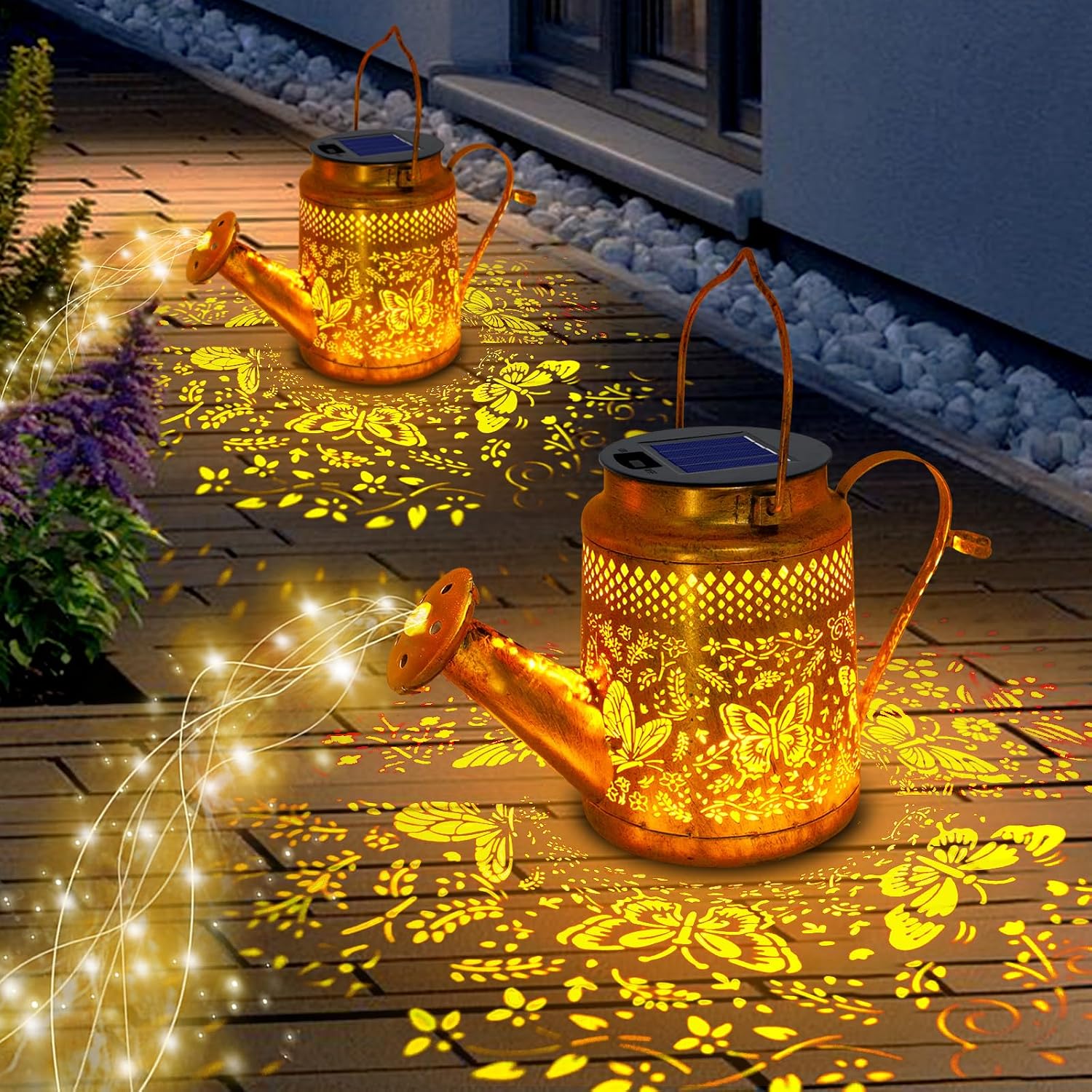 مجموعة من 2 مصابيح شمسية كبيرة - مراجعة Decor Lighting Pack وسعره
