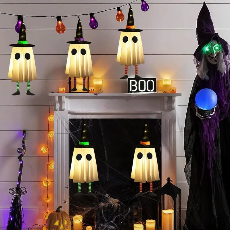 زينة الأشباح المعلقة للهالوين، - مراجعة Lighting Tree Decor وسعره