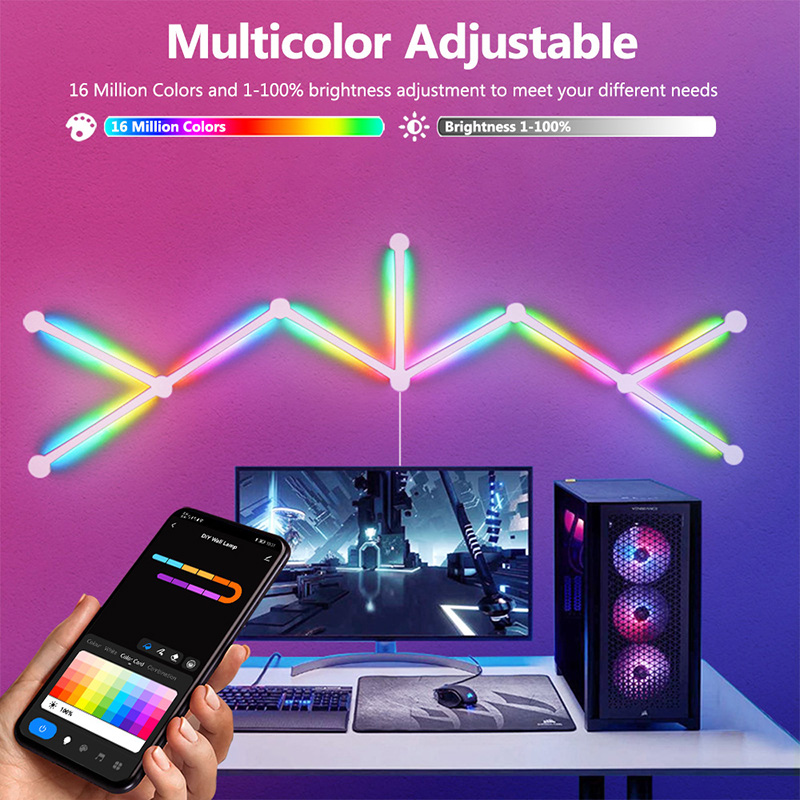 مصباح حائط RGB ذكي، شريط إضاءة - مراجعة Led Lighting Wall Decor وسعره