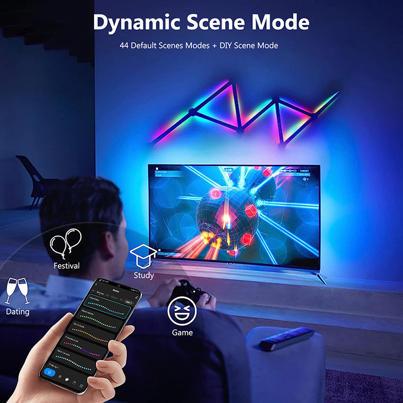 مصباح حائط RGB ذكي، شريط إضاءة - مراجعة Led Lighting Wall Decor وسعره