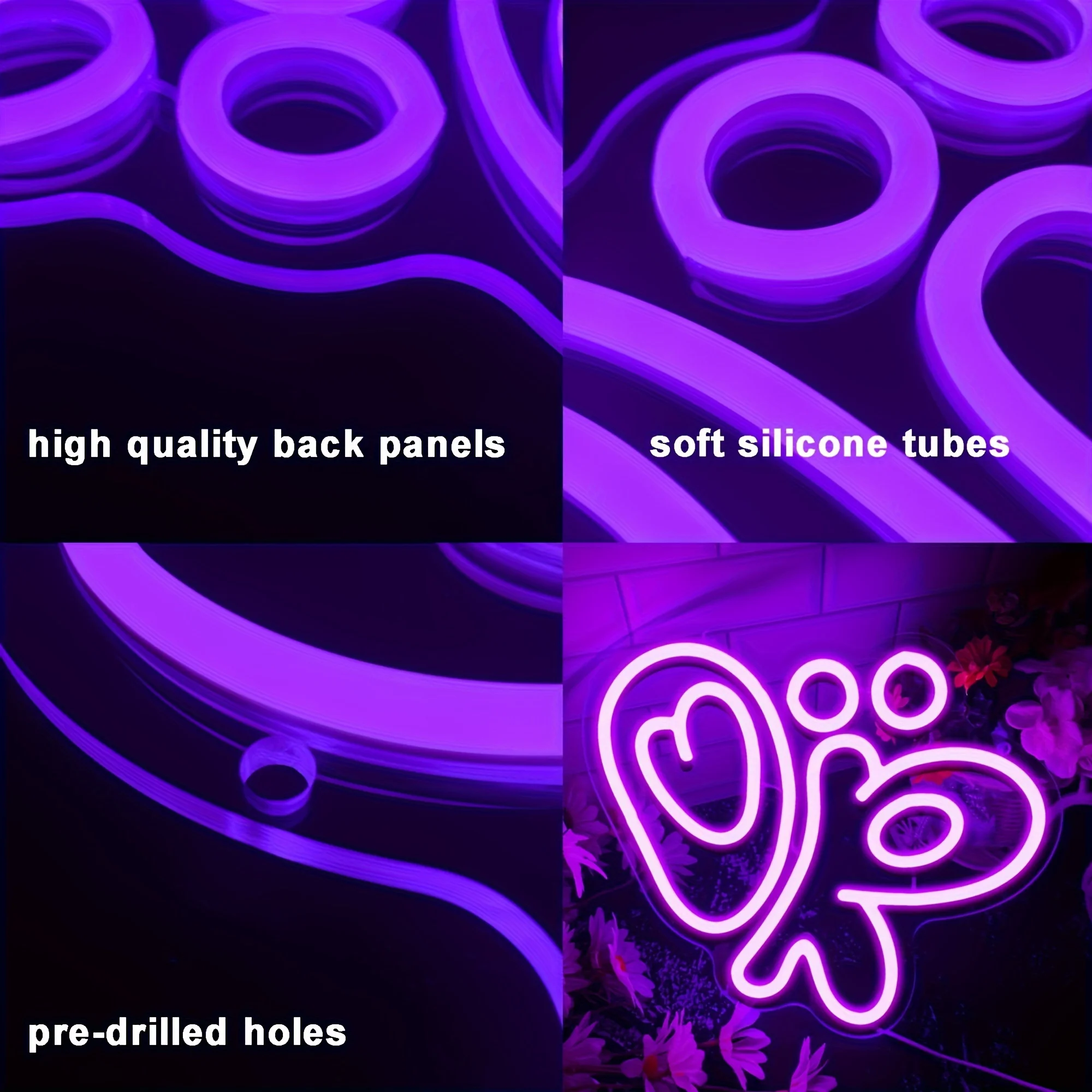لافتات نيون بإضاءة LED تعمل با - مراجعة Ok Lighting Decor وسعره