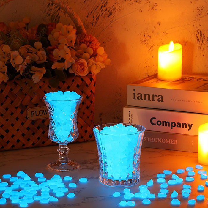 حصى ملونة مضيئة في الظلام لتزي - مراجعة Decor Lighting Pack وسعره