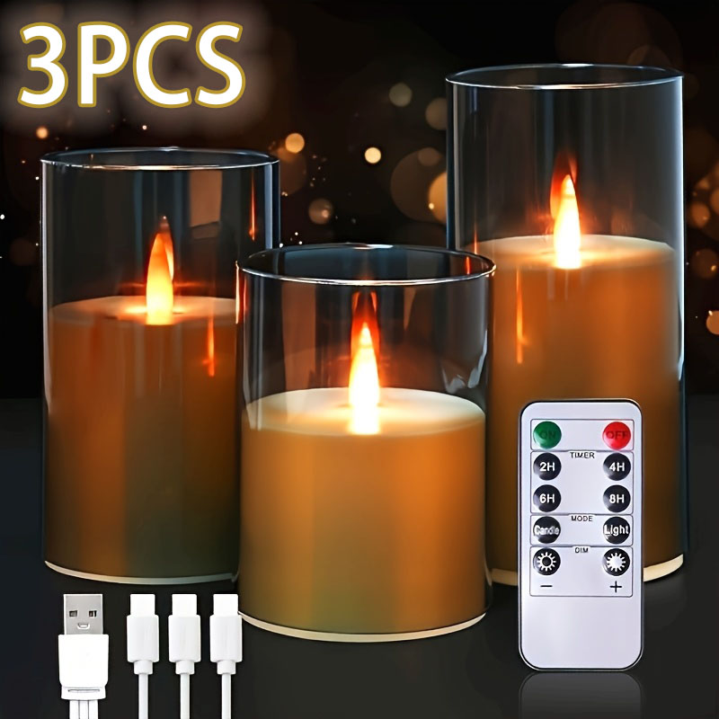 3 قطع من الشموع الاصطناعية الق - مراجعة Decor Lighting Pack وسعره