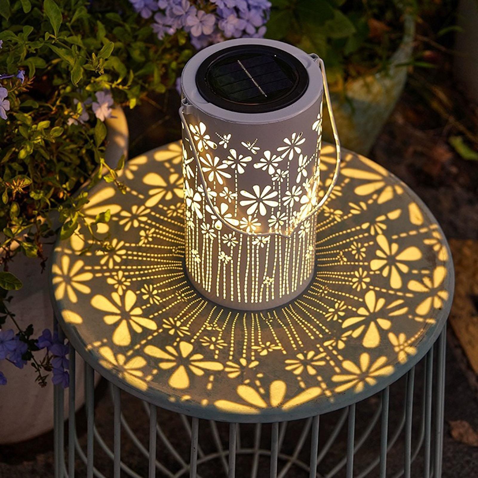 فوانيس شمسية زخرفية ملونة على  - مراجعة Yard Lighting Decor وسعره
