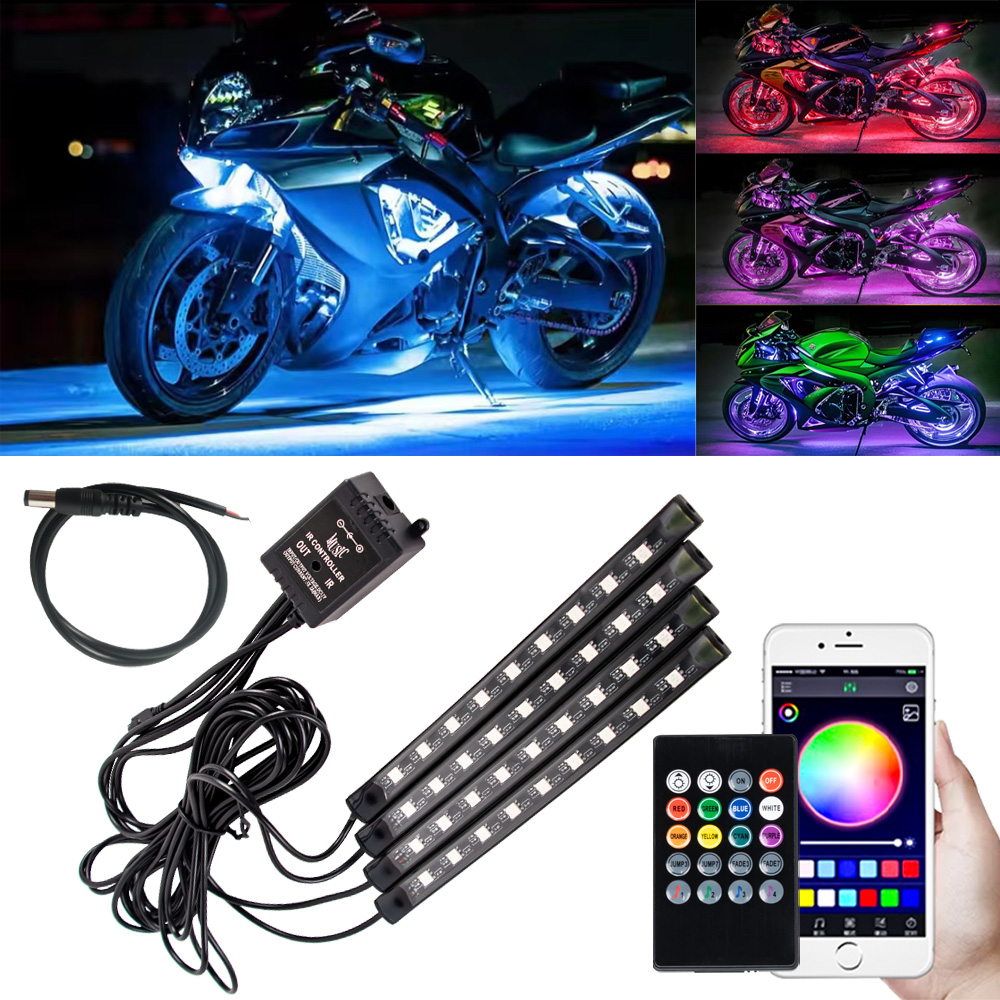 LED دراجة نارية سيارة جو القدم - مراجعة Lighting Bolt Decor وسعره