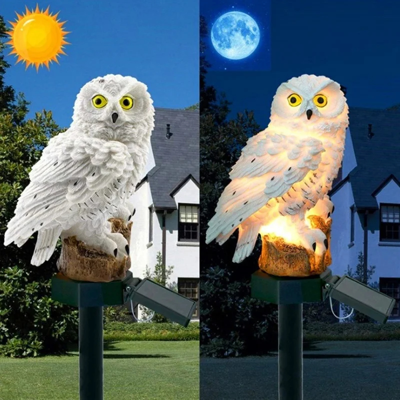 تمثال بومة يعمل بالطاقة الشمسي - مراجعة Yard Lighting Decor وسعره
