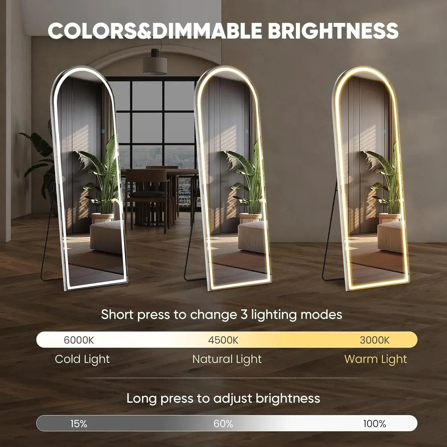 مرآة حائط كاملة الجسم مع إضاءة - مراجعة Lighting Decoration Stand وسعره