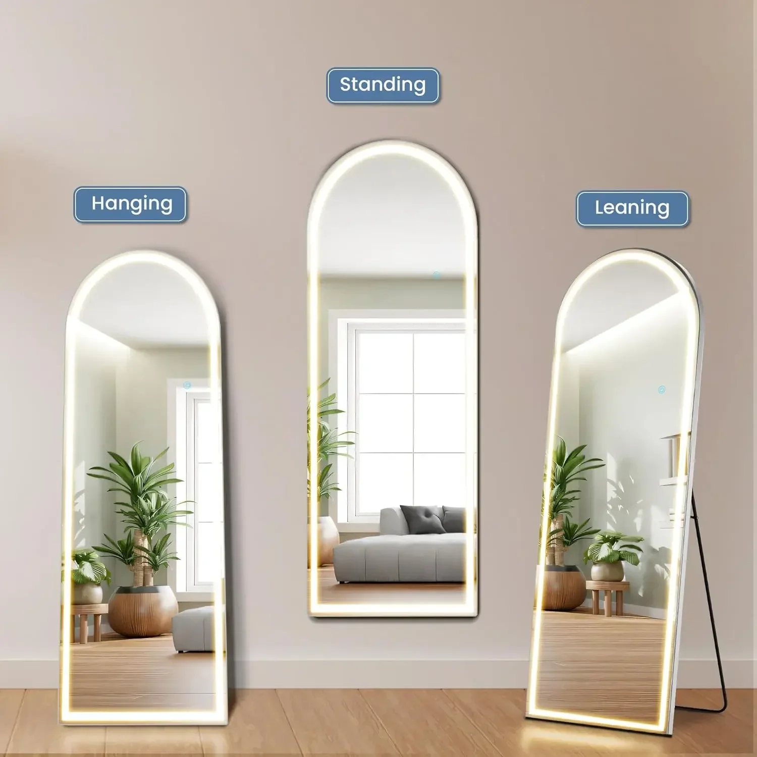 مرآة حائط كاملة الجسم مع إضاءة - مراجعة Lighting Decoration Stand وسعره