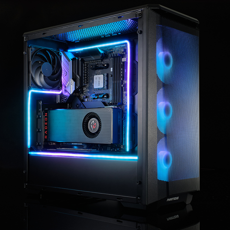 PHANTEKS M5 الرقمية RGB النيون - مراجعة Decor Lighting Address وسعره
