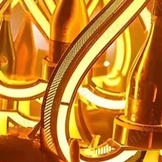 حامل زجاجات نبيذ من الحديد الف - مراجعة Lighting Decoration Stand وسعره