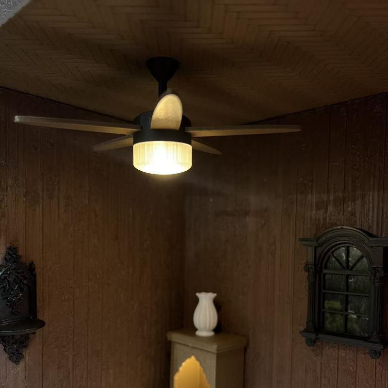 مروحة سقف مصغرة بتصميم عتيق مع - مراجعة Vintage Lighting Decor وسعره