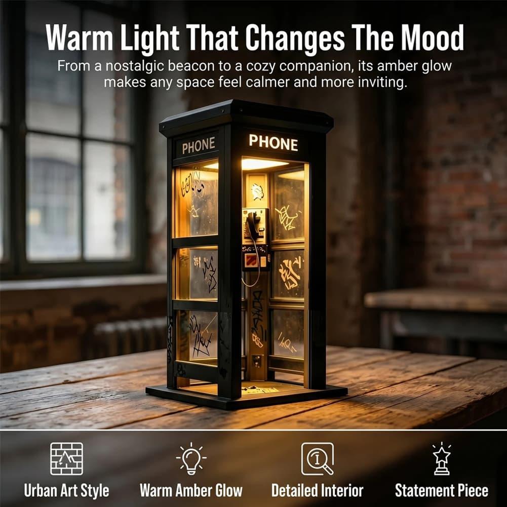 مصباح طاولة على شكل كشك هاتف ل - مراجعة Vintage Lighting Decor وسعره