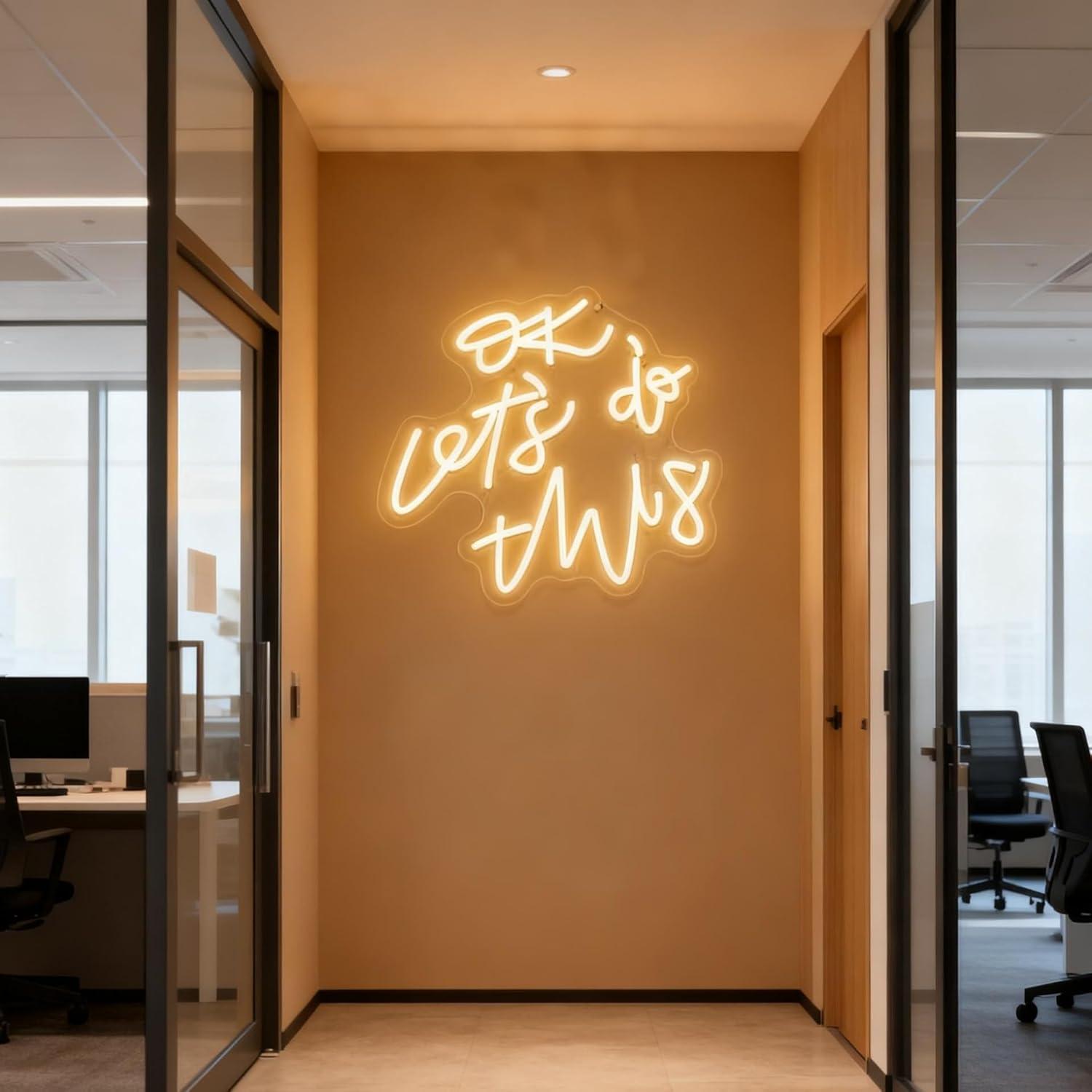 حسنًا، لنفعلها! لافتة نيون تحف - مراجعة Ok Lighting Decor وسعره