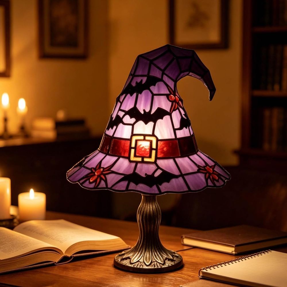 مصباح قبعة الساحرة الزجاجي الم - مراجعة Lighting Decoration Stand وسعره