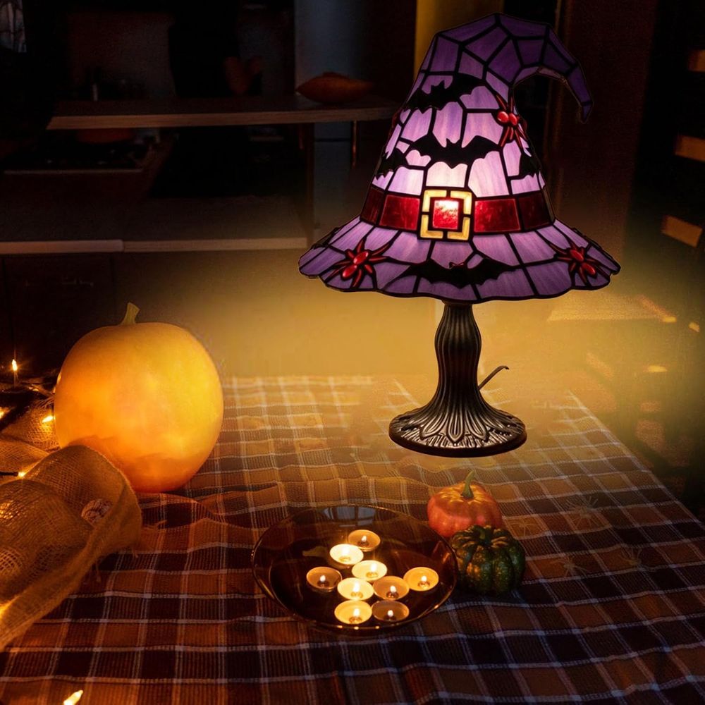 مصباح قبعة الساحرة الزجاجي الم - مراجعة Lighting Decoration Stand وسعره
