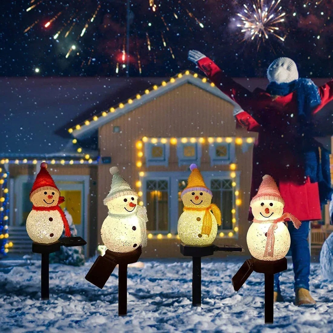 مصباح حديقة شمسي على شكل رجل ا - مراجعة Yard Lighting Decor وسعره