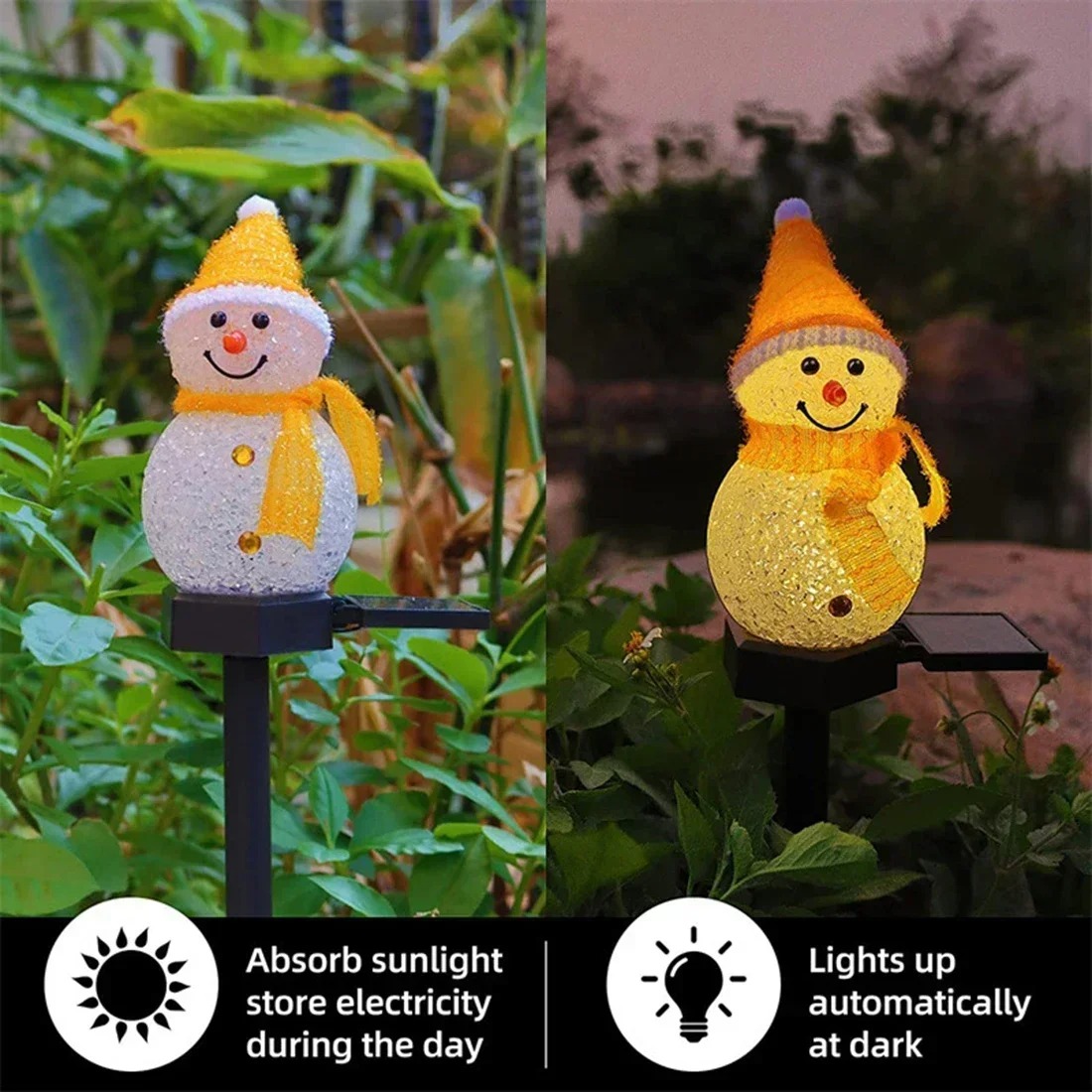 مصباح حديقة شمسي على شكل رجل ا - مراجعة Yard Lighting Decor وسعره