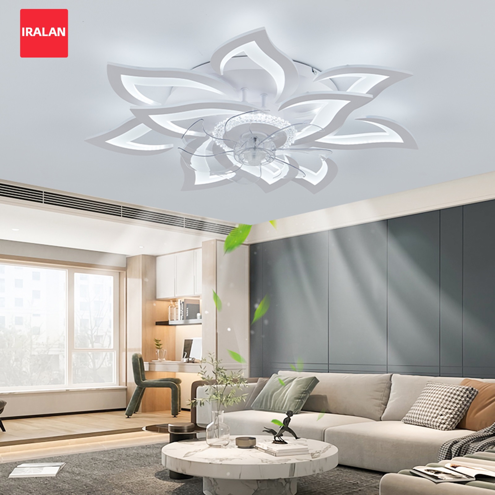 مروحة سقف على شكل زهرة مع إضاء - مراجعة Decor Lighting Ceiling Fans وسعره